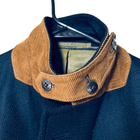 Kroon Ritchie Blazer 48R Blue Hybrid Jacket Wool Cashmere 3 Button Full Zip - Picture 4 of 16